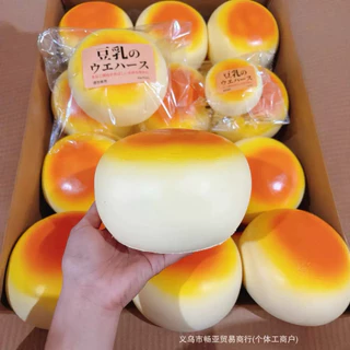 (พร้อมส่ง)📌สกุชชี่ขนมปังยักษ์ จากแบรนด์hachimi แท้💯 เนื้อ Super Slow หนึบ นุ่ม เด้ง บีบสนุก ผ่อนคลาย กลิ่นหอมละมุน