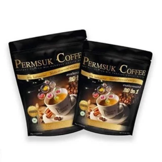 กาแฟเพิ่มสุข Permsuk Coffee 1 ห่อ (15 ซอง) สารสกัดจากสมุนไพร 29 ชนิด
