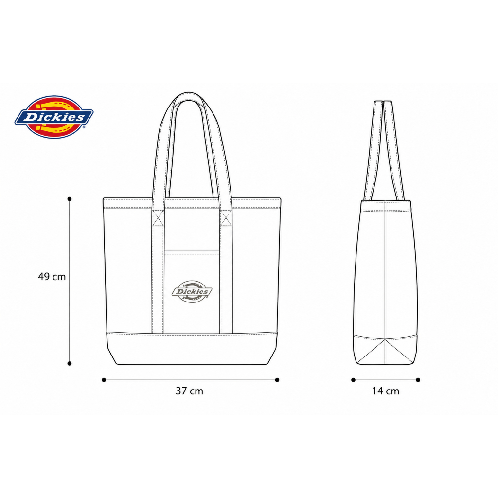 DICKIES حقيبة توت — أبيض — صورة 7