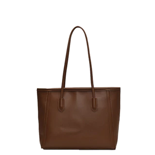 HOOCO กระเป๋าผู้หญิง tote bag กระเป๋าสะพายไหล่โท้สไตล์มินิมอล ความจุใหญ่ ใส่แล็ปท็อปได้ เข้าทุกลุคประจำวัน