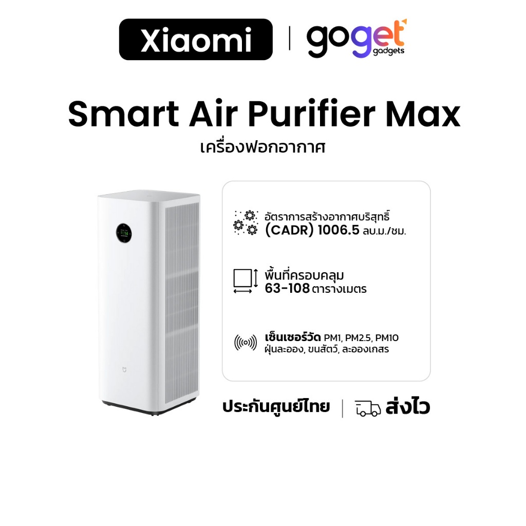 XIAOMI MIJIA SMART AIR PURIFIER MAX เครื่องฟอกอากาศอัจฉริยะ