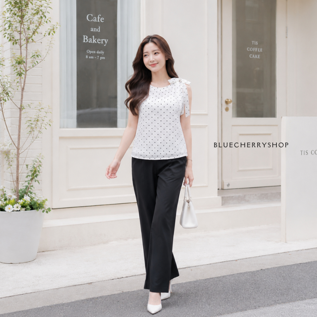 เสื้อแขนกุดสวยเหมือนสั่งตัด วีวี่ มีไซส์ 36 38 40 42 44 รูปที่ 3
