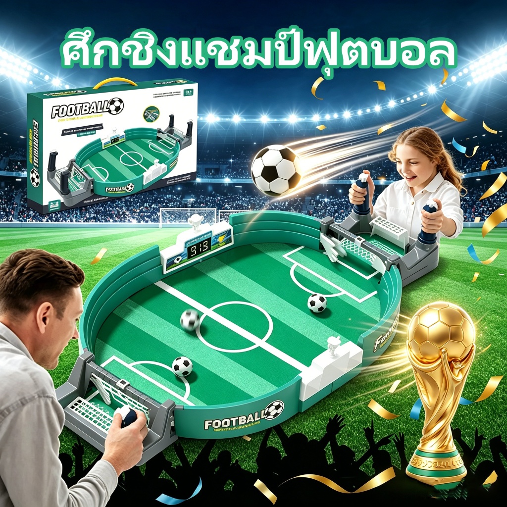 ของเล่นบนโต๊ะเกมกระดาน ของเล่นฟุตบอลมือหมุน กีฬาฟุตบอล ของเล่นแบบโต้ตอบระหว่างพ่อแม่และลูก