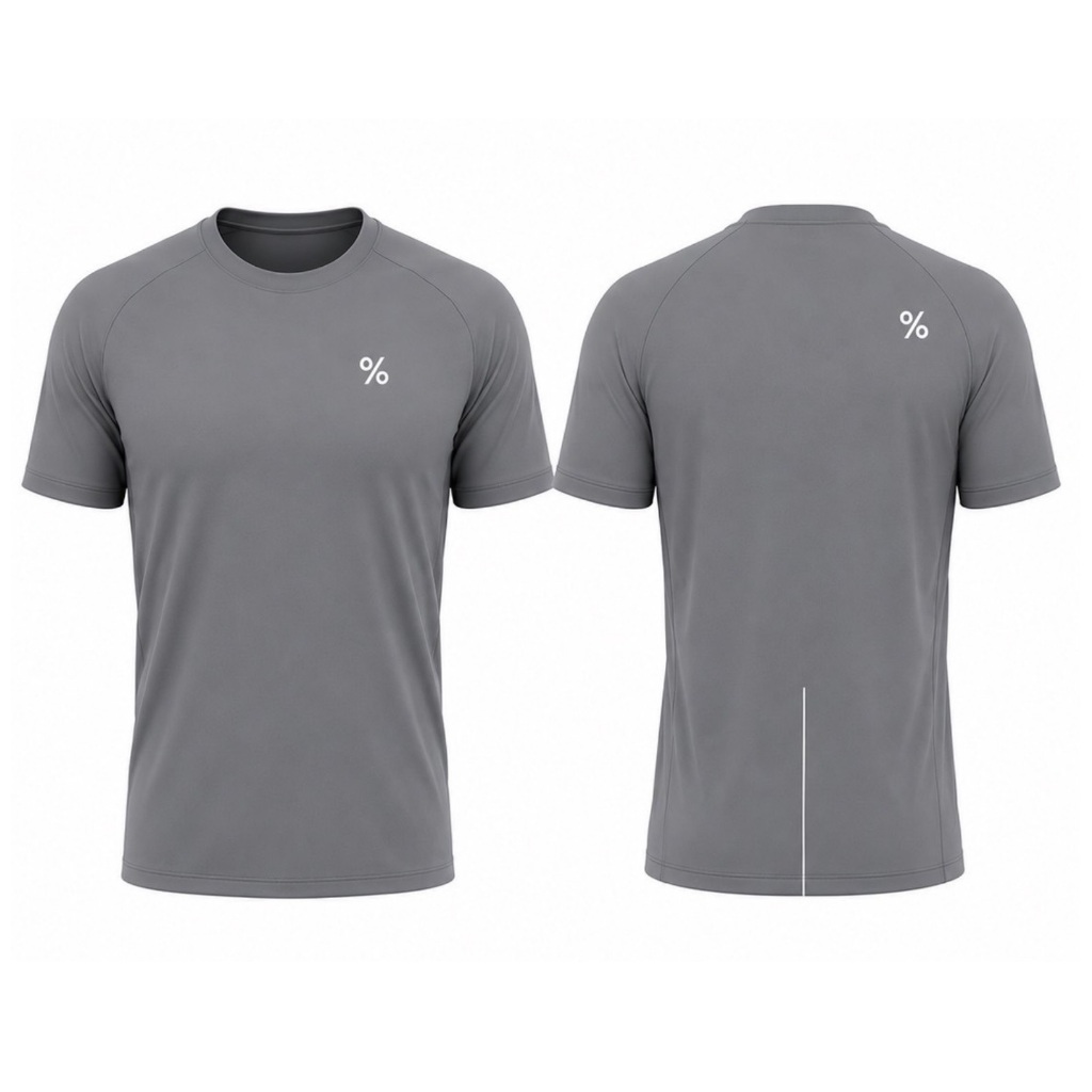 Percent เสื้อออกกำลังกาย Pro% Gray