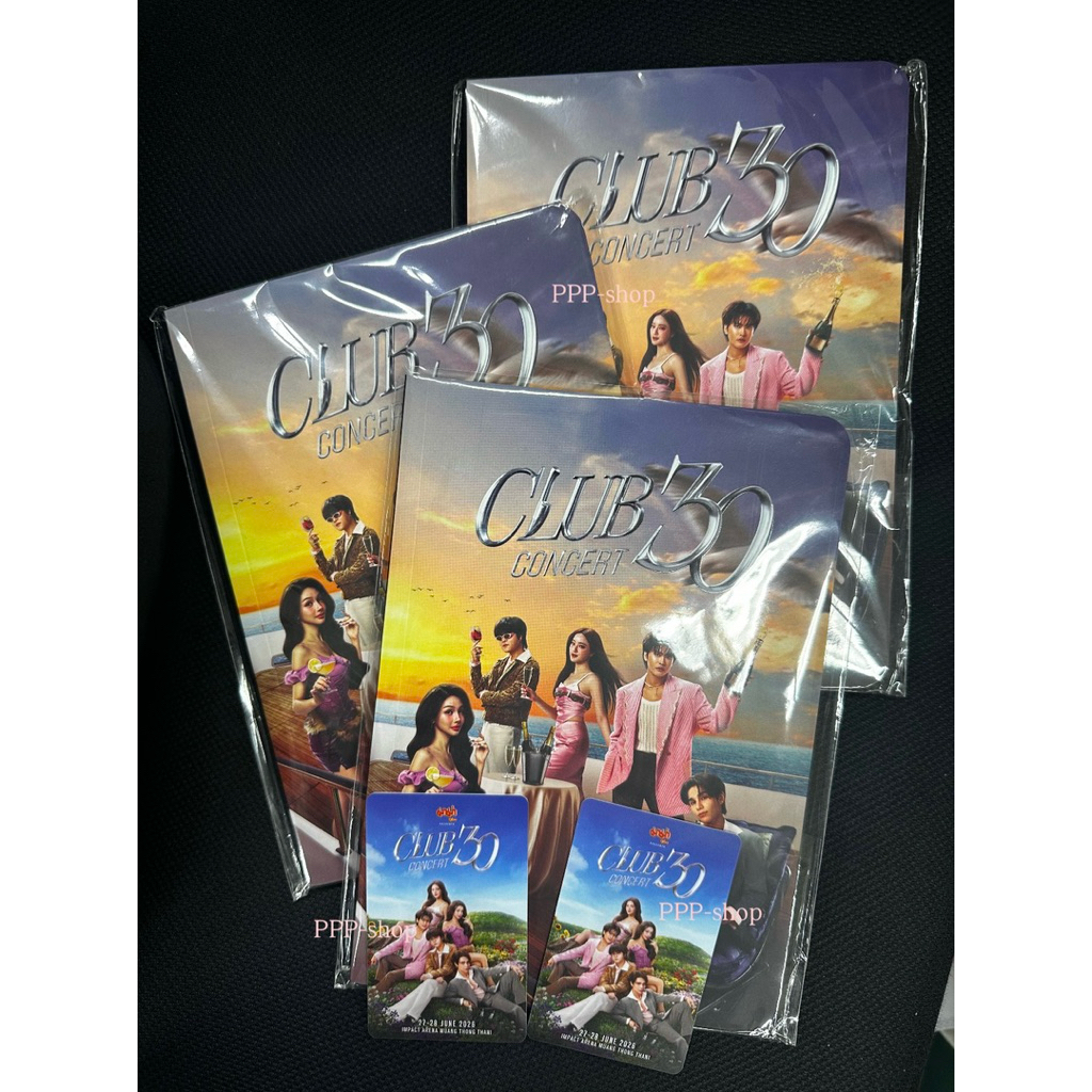 [พร้อมส่ง] สมุด บัตรแข็งคอนเสิร์ต Club 30 Concert Jeff Satur Nont Tanont Ink Waruntorn The Toys Bowk