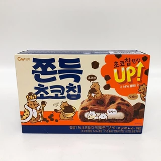 ขนมคุกกี้ต๊อก 90g ไส้ต๊อกนุ่มหนึบ ขนมต๊อก ขนมต๊อกคุ๊กกี้ ขนมเกาหลี คุ๊กกี้เกาหลี 쫀득 초코칩