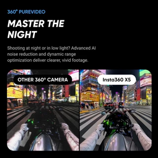 INSTA360 X5 กล้องแอคชั่น ถ่ายวิดีโอ 8K กันน้ำลึก 15m Sensor 1/1.28" ถ่ายรูป 72mp USB-C กล้อง 360 Action Camera