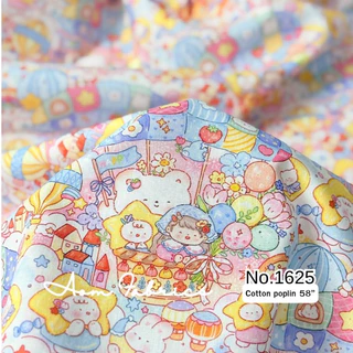Aom Fabrics🌷No.1620-1627 คอตตอนป๊อปลิน หน้ากว้าง 58 นิ้ว เนื้อดี ใส่สบายมากกก