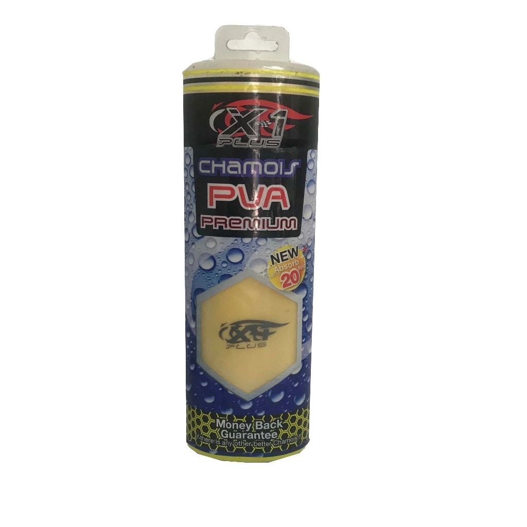 X-1 Plus ผ้าชามัวร์ ผ้าเช็ดรถ แบบรังผึ้ง X-1 Plus Chamois PVA Premium