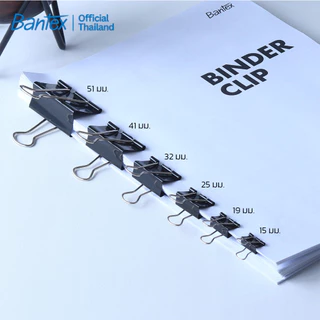 Bantex คลิปหนีบเอกสาร ขนาด 15/ 19/ 25/ 32/ 41มม 12ชิ้น/กล่อง คลิปหนีบ คลิปหนีบ2ขา Binder Clips
