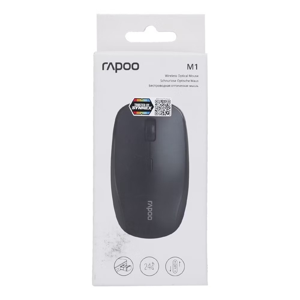 RAPOO M1 - BLACK WIRELESS MOUSE (เมาส์ไร้สาย)