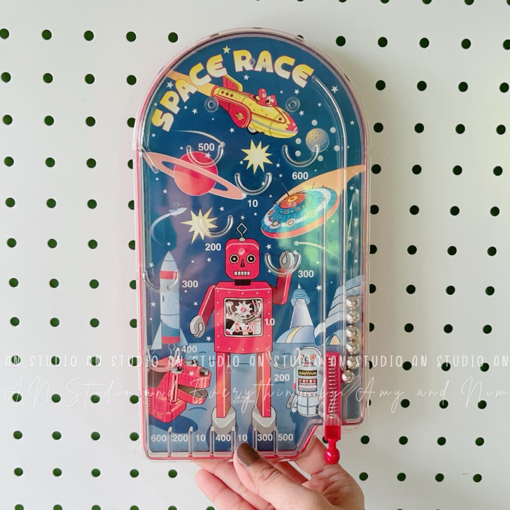 Schylling Space Race Pinball Game - Portable Retro Pinball Toy เกมพินบอล Schylling รุ่น Space Race ม