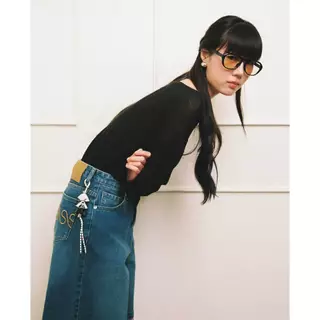 ( พร้อมส่ง )Sarin Mid Bermuda Jeans การเกงยีนส์ขาสั้น