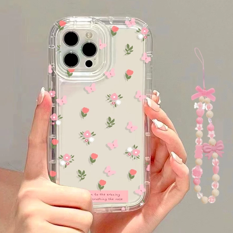 สำหรับ for iPhone 17 11 13 16 14 15 12 Pro Max 6S 7 8Plus X XR XSMAX SE 17Air เคสนิ่มใสถุงลมนิรภัยกันกระแทกการ์ตูนน่าร
