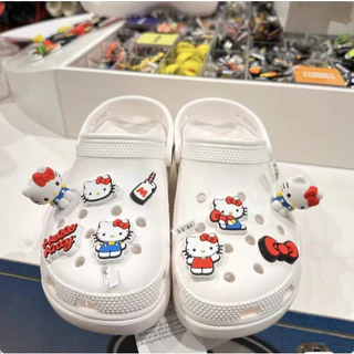 <จัดส่งในท้องถิ่น>YIBO shoes charms ซิลิโคนนุ่ม ลายการ์ตูนอิสระ DIY ตกแต่งรองเท้าและกระเป๋ามีรู ถอดเปลี่ยนได้ กันน้ำ