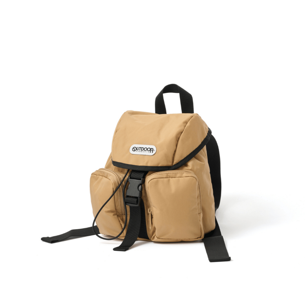 Classic Flap Mini Backpack #263112 กระเป๋าเป้ไซส์มินิ ทรงหูรูดมินิมอล Unisex สะพายได้ทั้งชายหญิง ผ้า 420D Nylon