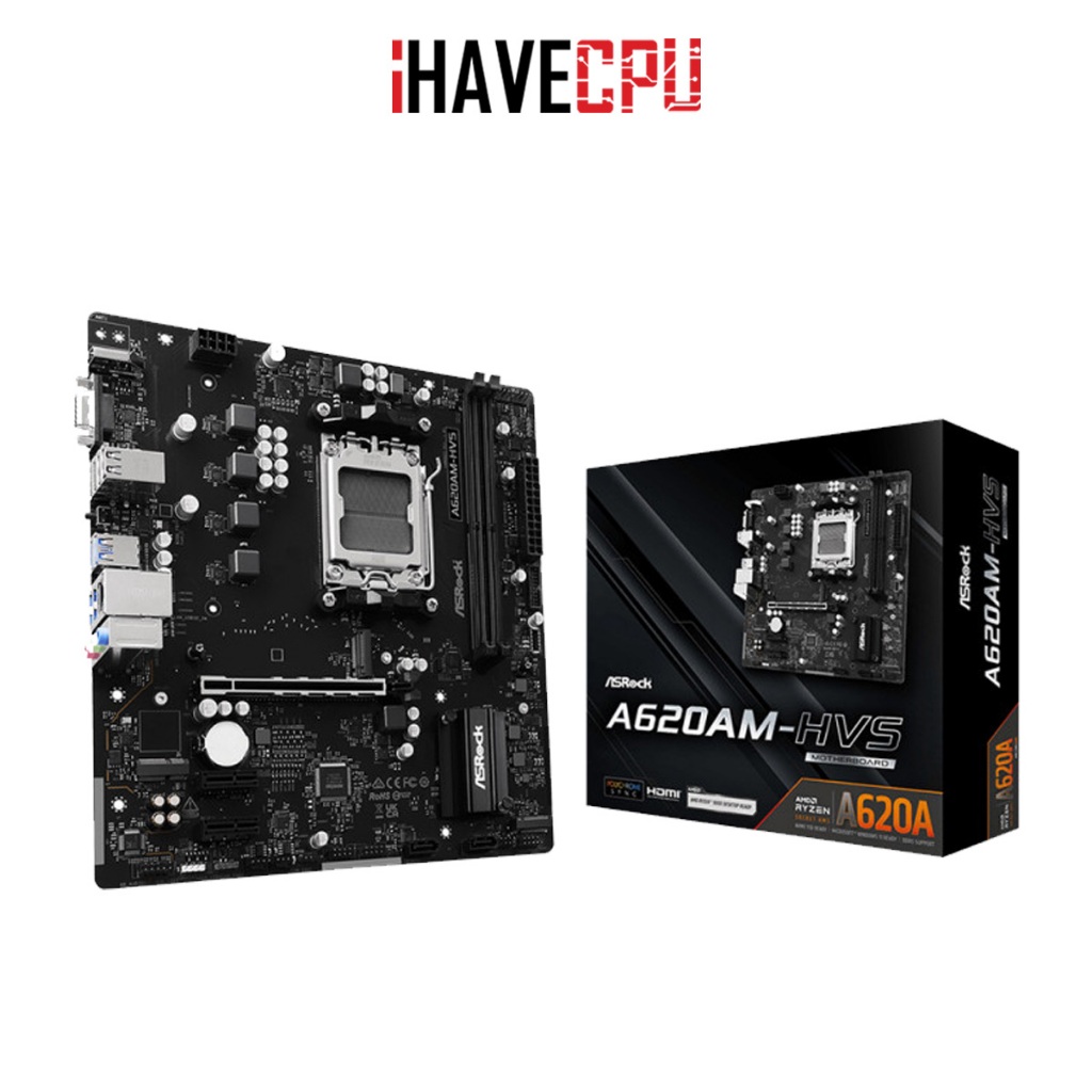 เมนบอร์ด (mainboard) iHAVECPU (AM5) ASROCK A620AM-HVS