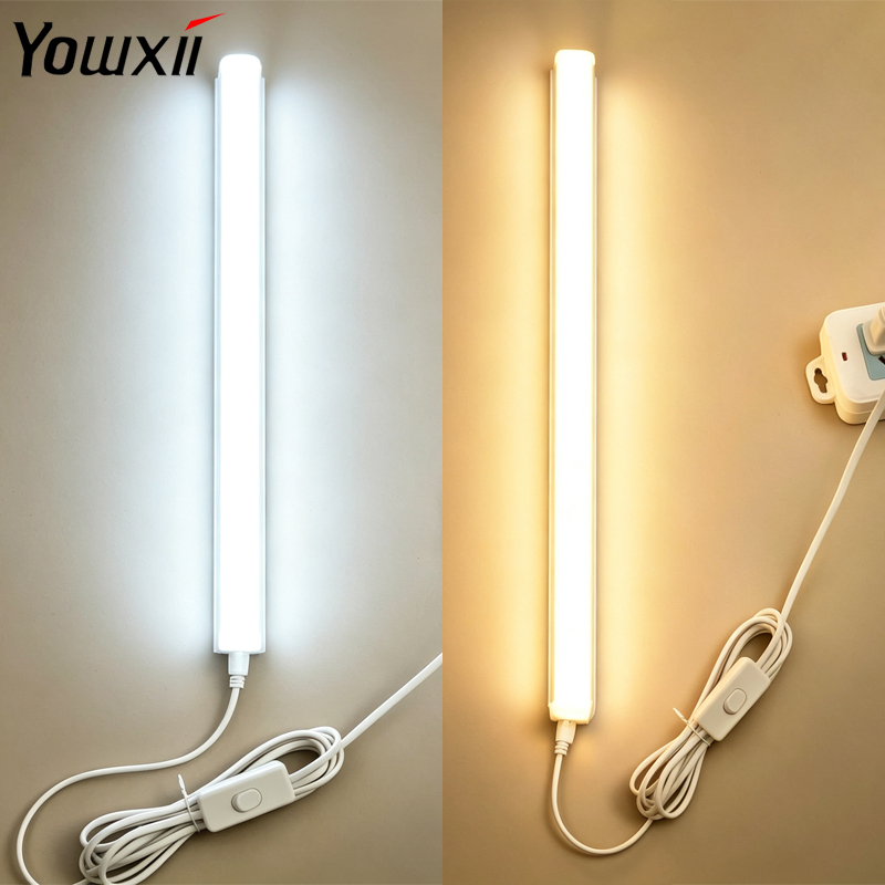 YOWXII หลอดไฟ LED T5 หลอดไฟ ติดกำแพง Light TubesหลอดไฟLEDไร้สาย โคมไฟอ่านหนังสือ โคมไฟติดผนังห้องนอน