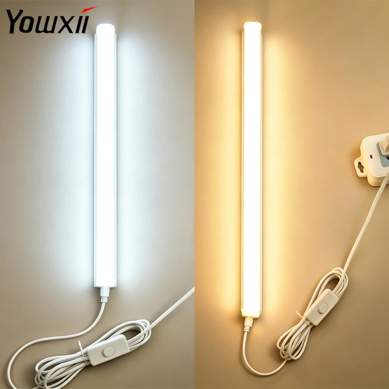 YOWXII หลอดไฟ LED T5 หลอดไฟ ติดกำแพง Light TubesหลอดไฟLEDไร้สาย โคมไฟอ่านหนังสือ โคมไฟติดผนังห้องนอน