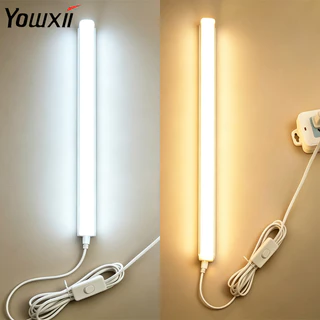 YOWXII หลอดไฟ LED T5 หลอดไฟ ติดกำแพง Light TubesหลอดไฟLEDไร้สาย โคมไฟอ่านหนังสือ โคมไฟติดผนังห้องนอน