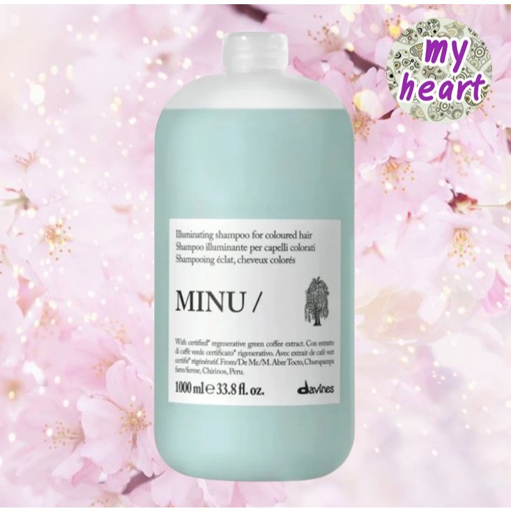 Davines Minu Shampoo 1000 ml แชมพู สำหรับผมทำสี