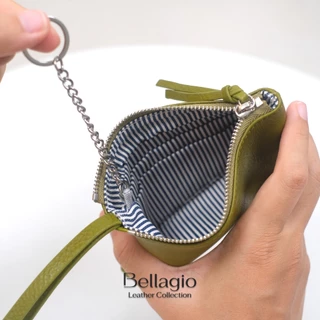 Bellagio กระเป๋าสตางค์หนังวัวแท้ รุ่น Adella Wallet สไตล์โมเดิร์นคลาสสิค มีสายคล้องมือ พกพาสะดวก