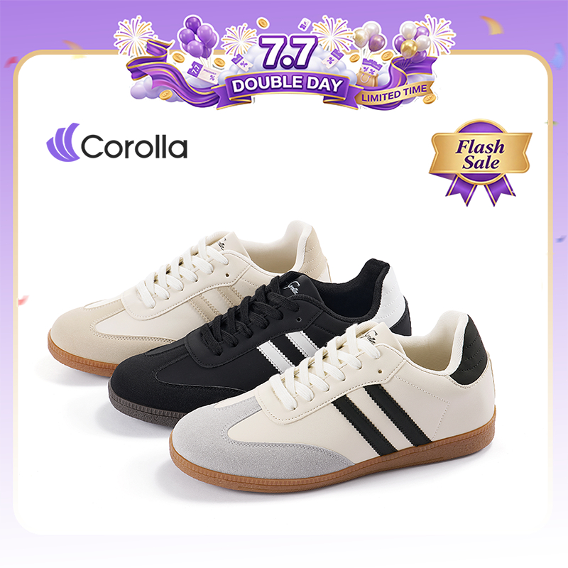 【รองเท้าผู้ชาย】Corolla รองเท้าผ้าใบทรงเบสิค หนังนิ่ม กันลื่น ใส่สบาย มีไซส์ใหญ่