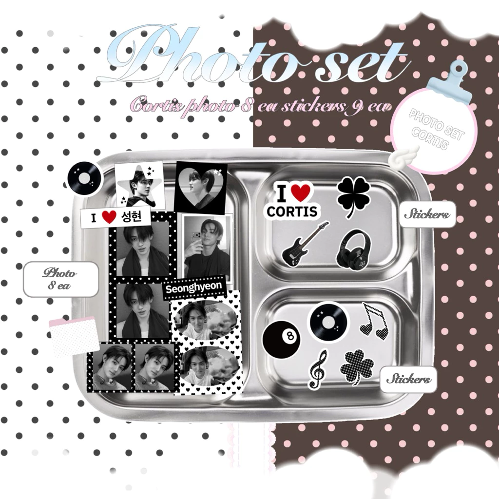 photo set Cortis ใส่หลังเคสโทรศัพท์ได้ ได้ทั้งหมด 8 ชิ้น