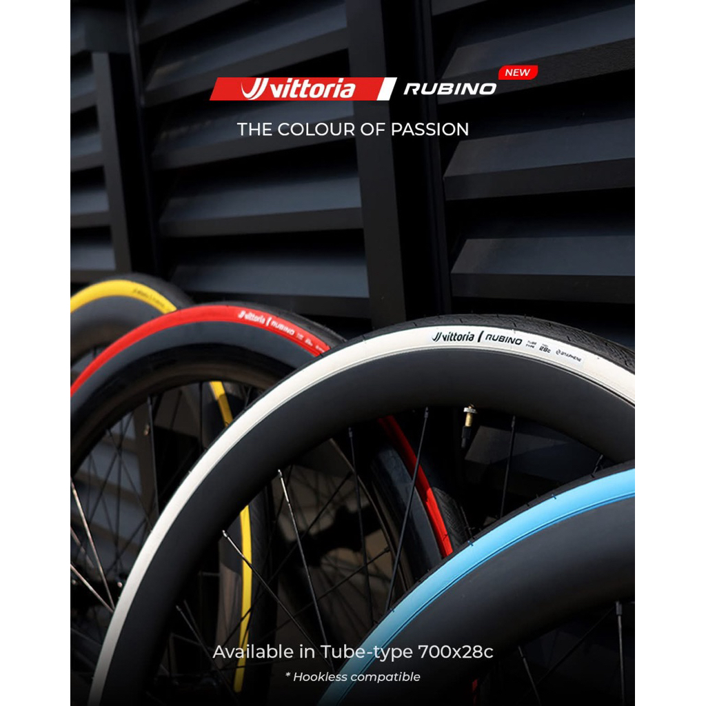 ยางนอก Vittoria Rubino Tube-Type Colored Version 700x28c ผลิตครั้งเดียวเท่านั้น