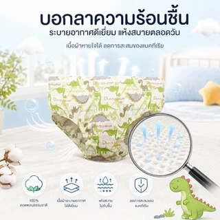 กางเกงในเด็กผู้ชาย 5ตัว ลายไดโนเสาร์ ผ้าฝ้าย100% ระบายอากาศดี พร้อมส่ง ไซส์ 3-10ขวบ