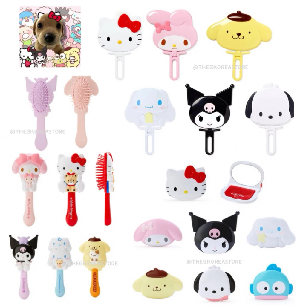 🇹🇭พร้อมส่งจากไทย 💗 กระจก+หวี ของใช้ โต๊ะเครื่องแป้ง sanrio 💗 ⭐️ลิขสิทธิ์แท้100%