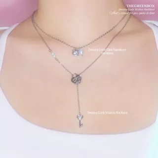 สร้อยคอ Destiny Lock Wishes Necklace - The Green Box