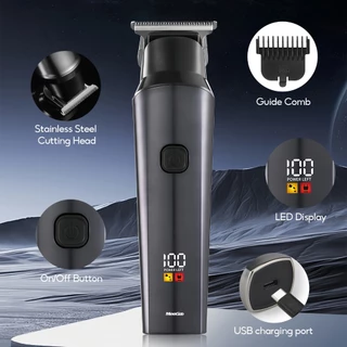 MeeGoo เครอื่งตัดผมไร้สาย ปัตตาเลี่ยนไฟฟ้า Electric Clipper จอแสดงผลพลังงาน LCD การชาร์จ Type-C