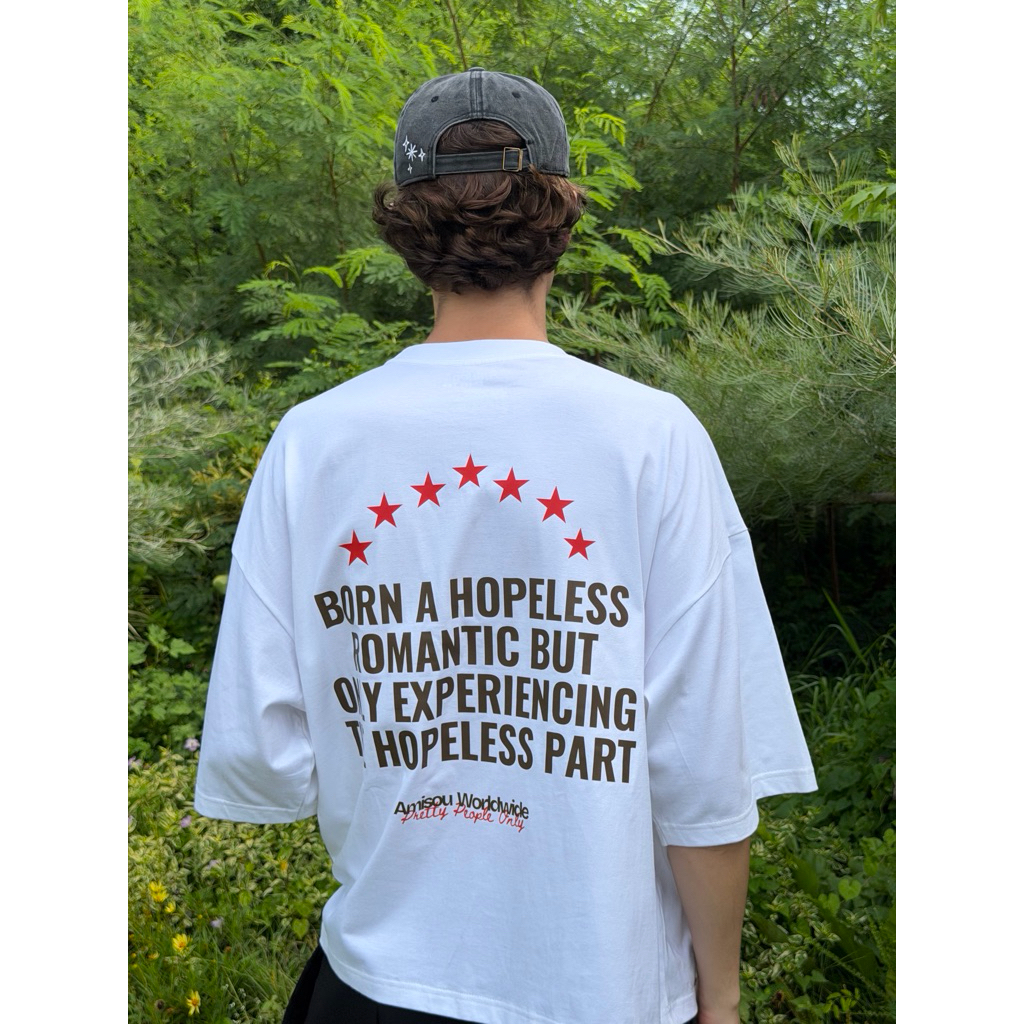 Amisou Boxy t Shirt Hopeless Romantic Boxy T-Shirt