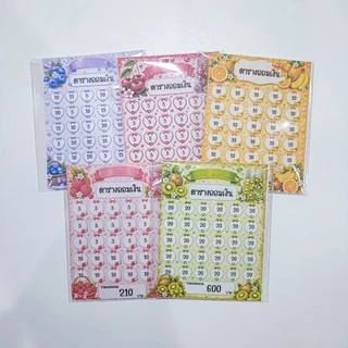 สติ๊กเกอร์ออมเงิน (1แพ็ค/มี 4ชิ้น) 💖