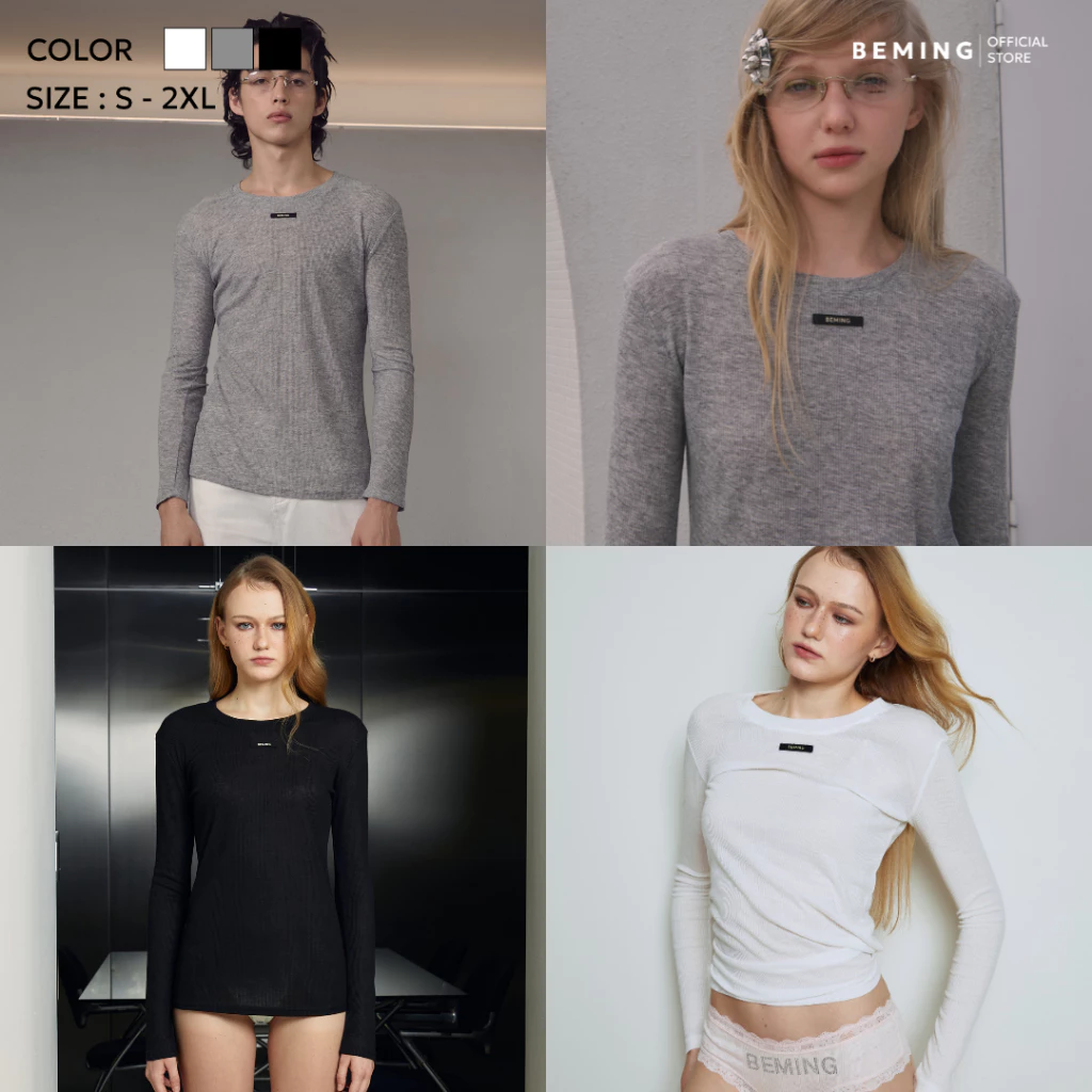 Bemingtop1045(S-2XL)-BMG Basic Longsleeve – เรียบ เท่ สบาย ใส่ง่ายได้ทุกเพศทุกวัน