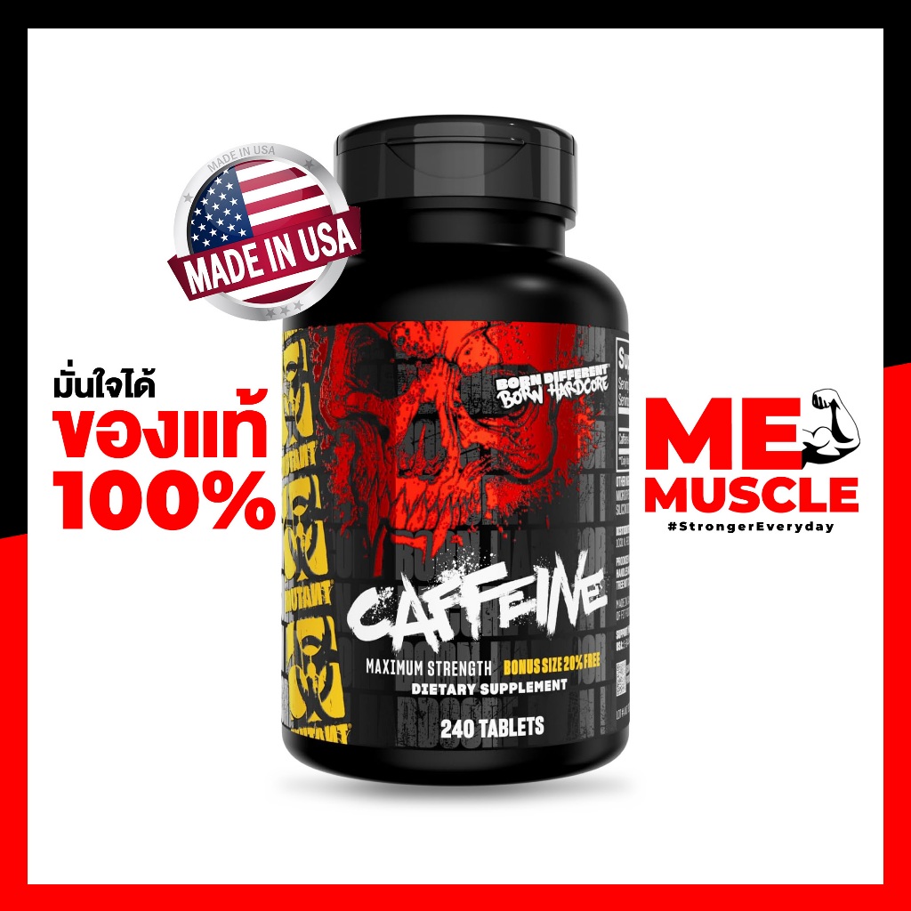 Mutant Core Series Caffeine 200mg - 240 Tablets คาเฟอีนเม็ด 240 เม็ด