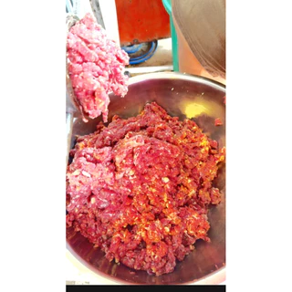 หม่ำเนื้อ สูตรท่านเปาเข่ง อีสานแท้ เนื้อวัวคุณภาพ ทำสดใหม่ หอมข้าวคั่ว เครื่องเทศ พร้อมปรุง 100g / 250g / 500g