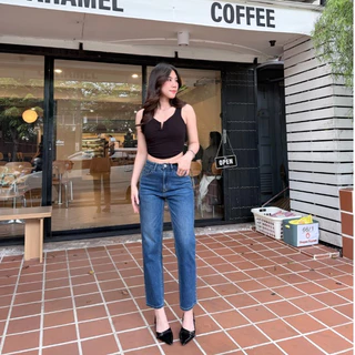 ยีนส์SARAN SR105 กางเกงยีนส์ขากระบอก Slim Fit ยืด 1%