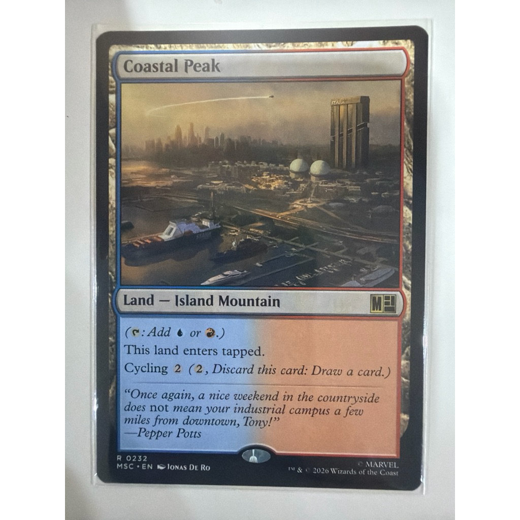 Marvel Super Heroes Eternal-Legal: Coastal Peak ของแท้พร้อมส่ง MTG Magic the gathering card game