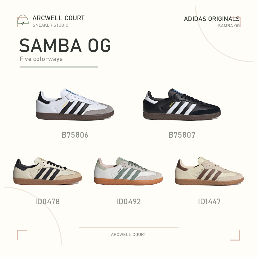ของแท้ 100% 🎀Adidas Originals Samba OG รองเท้าลำลองข้อเท้าต่ำ พื้นบาง คลาสสิก ใส่สบาย