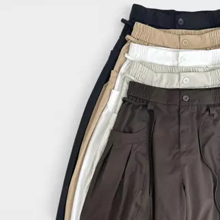 Atipashop - Tapen Balloon Pants กางเกงขายาว ทรงขากว้าง ดีไซน์กระเป๋า Utility พร้อมดีเทลปลายขา
