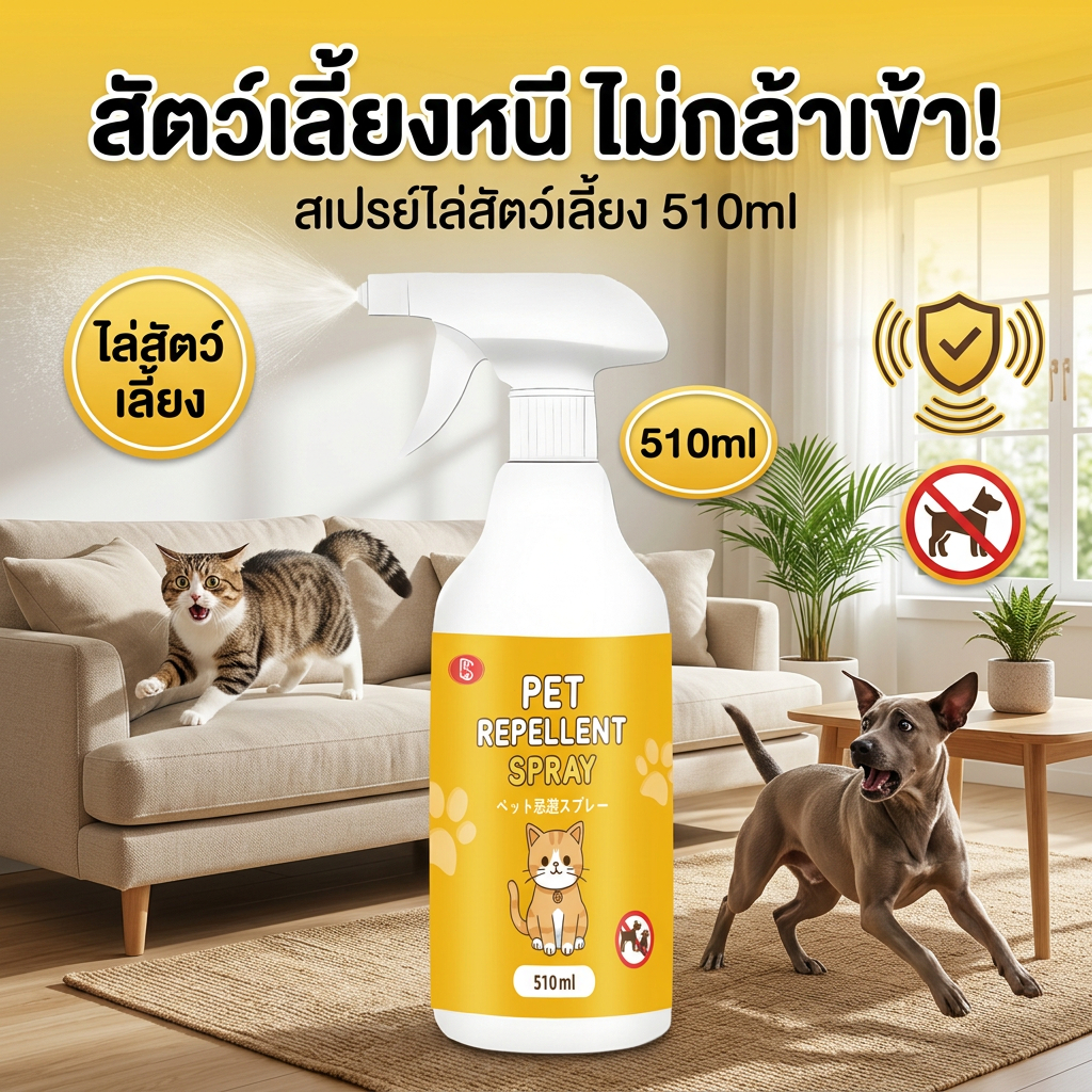 🐱ฉีดครั้งเดียว ขับไล่สัตว์ได้ไกล🚫ไล่แมว ไล่หมา ยาไล่แมว สเปรย์ขับไล่อ่อนโยน ไม่ทำร้ายสัตว์เลี้ยง สเปรย์ไล่แมว