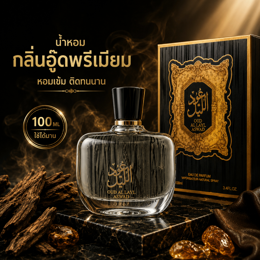 100ML น้ำหอมอาหรับผู้ชาย Arabian Oud กลิ่นอู๊ดหรู ติดทนนาน หอมละมุน เหมาะกับอากาศร้อน