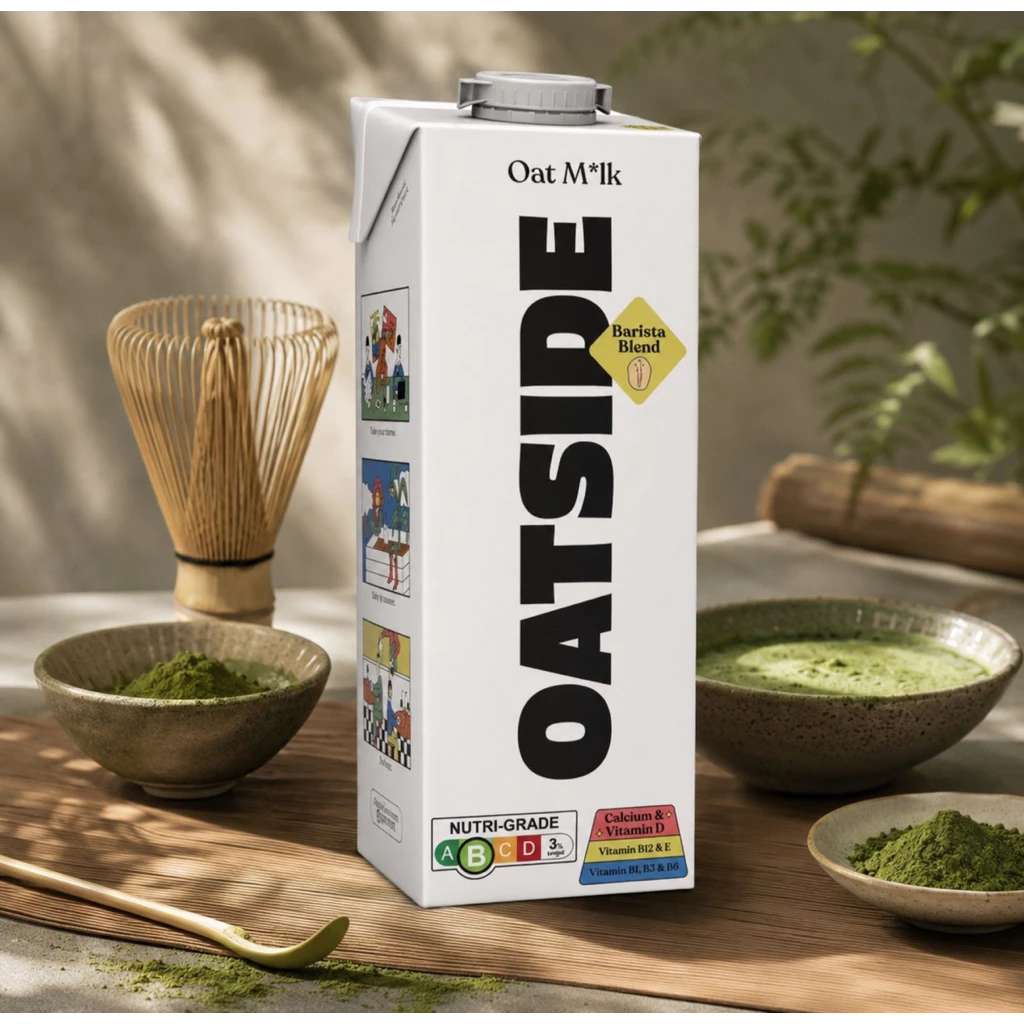 🍵สินค้าพร้อมส่งในไทย🚚💨*ส่งของทุกวัน* OATSIDE *ไม่ใช่รสจืด* Barista Blend ขนาด 1 ลิตร นมโอ๊ตสูตรบาริสต้า อายุยาวปี 2027