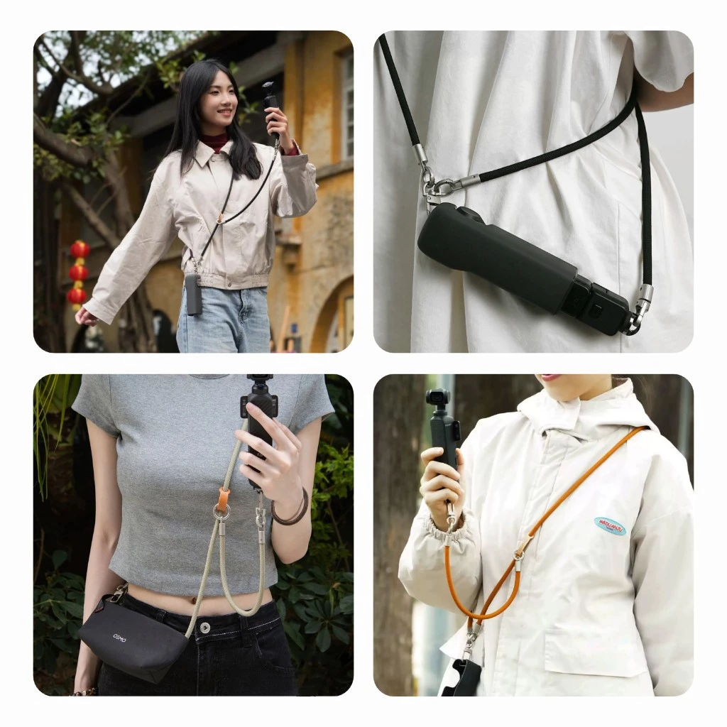 สายคล้องกล้อง Crossbody Camera Strap สำหรับ DJI Pocket 4P 4 3 Insta360 Luna Ultra Lanyard ปรับได้ Anti Loss สะพายข้าง thumbnail 10
