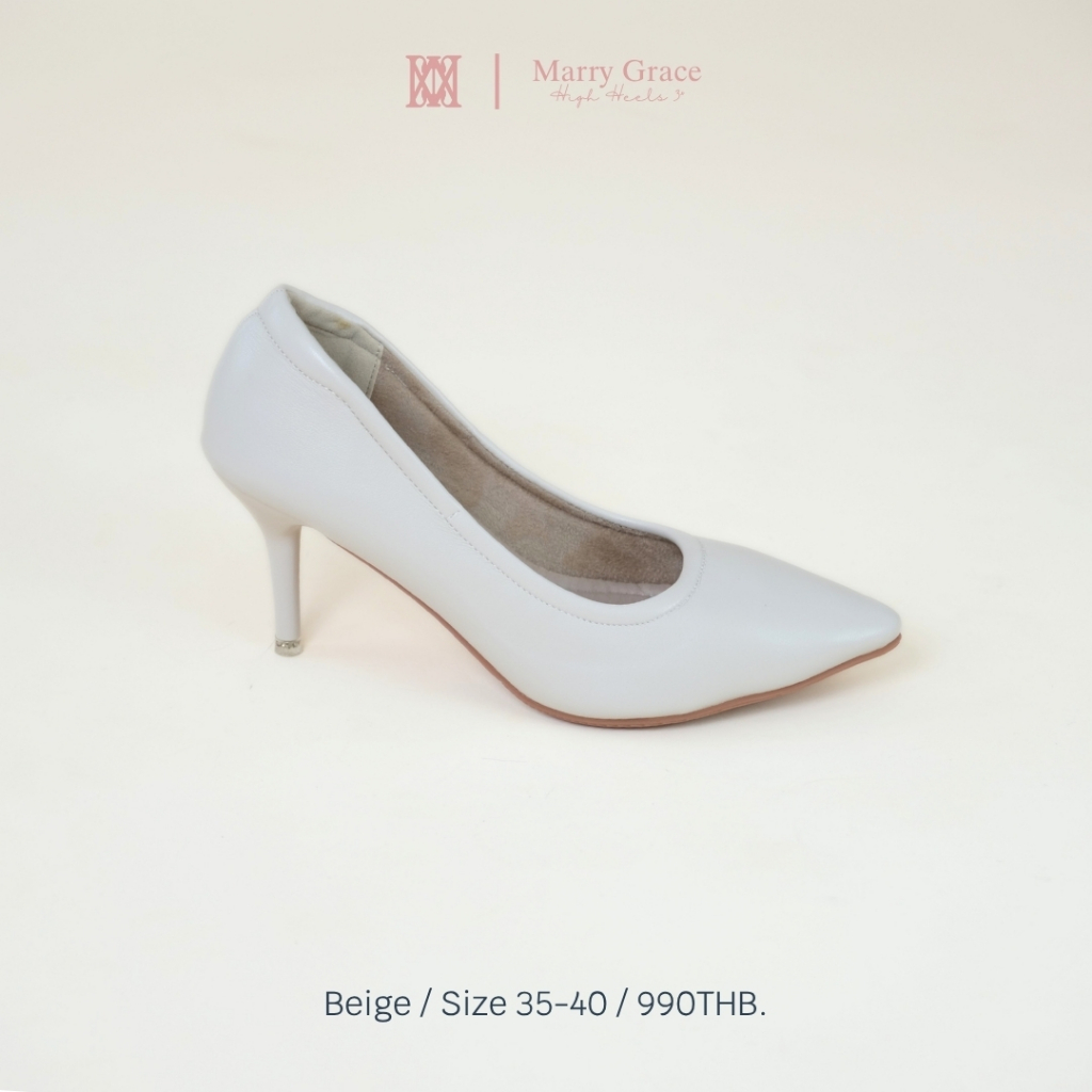 iamJinny JN065 รุ่น Marry Grace 3" สีเบจ