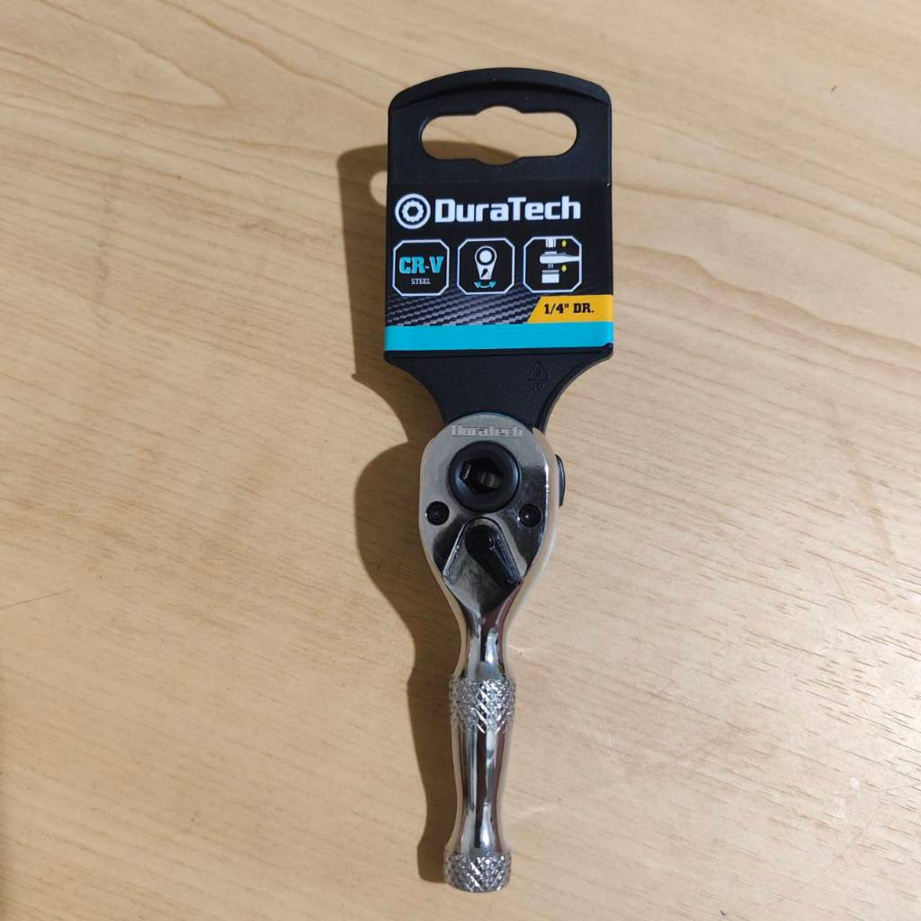 พร้อมส่ง DURATECH รุ่น DT401008 ด้ามฟรี (Ratchet) หัวคู่ แบบมินิ 1/4＂ Dual Head Stubby Ratchet Handle