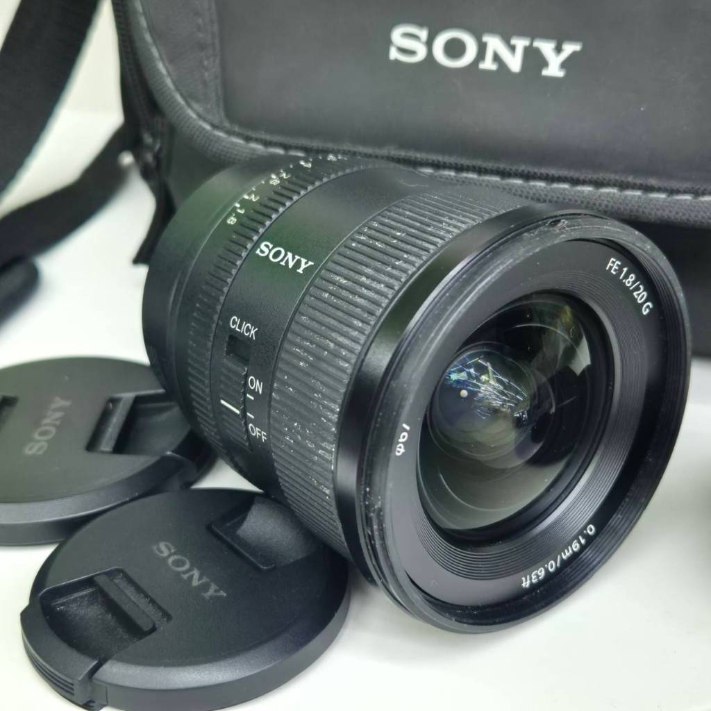 เลนส์กล้อง  Sony FE 20mm F1.8 G เลนส์ฟูลเฟรม Sony E-mount ระยะไวด์ F1.8 มือสอง