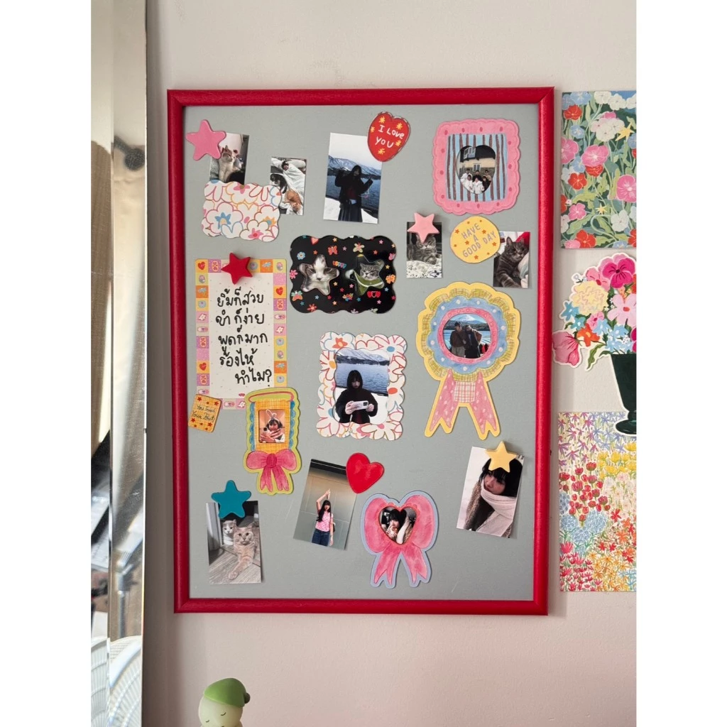 เฉพาะเฟรม หน่วยเป็น cm*amuse stuff-Lovely Magnet Frame — กรอบแม่เหล็กใส่รูปสุดคิ้วท์